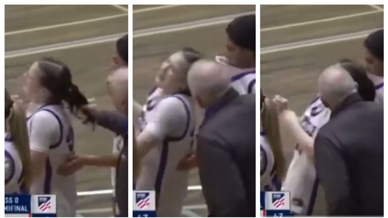 വിദ്യാർത്ഥിനിയുടെ മുടിയിൽ പിടിച്ച് വലിച്ച് ബാസ്കറ്റ്ബോൾ കോച്ച്; വീഡിയോ വൈറൽ, വിമർശനവുമായി സോഷ്യൽ മീഡിയ വിദ്യാർത്ഥിനിയുടെ മുടിയിൽ പിടിച്ച് വലിച്ച് ബാസ്കറ്റ്ബോൾ കോച്ച്; വീഡിയോ വൈറൽ, വിമർശനവുമായി സോഷ്യൽ മീഡിയ