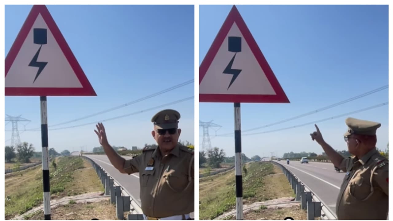 'അറിയുമോ ഇതെന്ത് ചിഹ്നമാണെന്ന്?'; അപൂര്‍വ്വമായ സൈന്‍ ബോർഡ് വിശദീകരിക്കുന്ന ട്രാഫിക് പോലീസുകാരന്‍റെ വീഡിയോ വൈറൽ