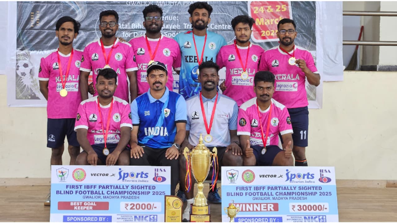 ഒഡീഷയെ ഒന്നിനെതിരെ രണ്ട് ഗോളുകൾക്ക് തകർത്തു, ദേശീയ പാർഷ്യലി സൈറ്റഡ് ഫുട്ബോൾ ചാമ്പ്യൻഷിപ്പിൽ കേരളം ജേതാക്കൾ