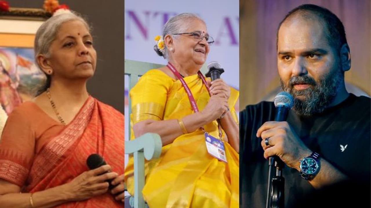 ನಿರ್ಮಲಾ ಸೀತಾರಾಮನ್ ಕಾಲೆಳೆದು, ಸುಧಾ ಮೂರ್ತಿಯವರ ಸೀರೆ ಸರಳತೆಯನ್ನ ಟೀಕಿಸಿದ ಕುನಾಲ್ ಕಮ್ರಾ