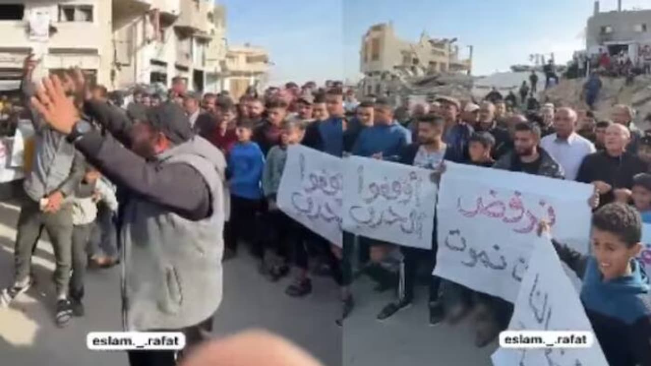 ഗാസയില്‍ നടന്ന ഹമാസ് വിരുദ്ധ പ്രതിഷേധം; തങ്ങള്‍ക്കെതിരല്ല എന്ന വാദവുമായി ഹമാസ് 