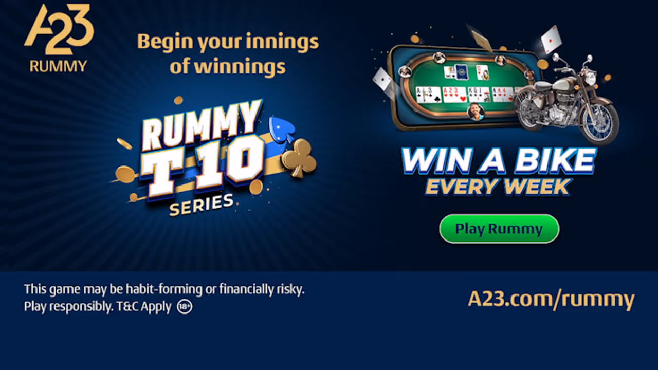 Play A23 Rummy T10 Tourney & Win Exciting Prizes Worth ₹30 Lakh!