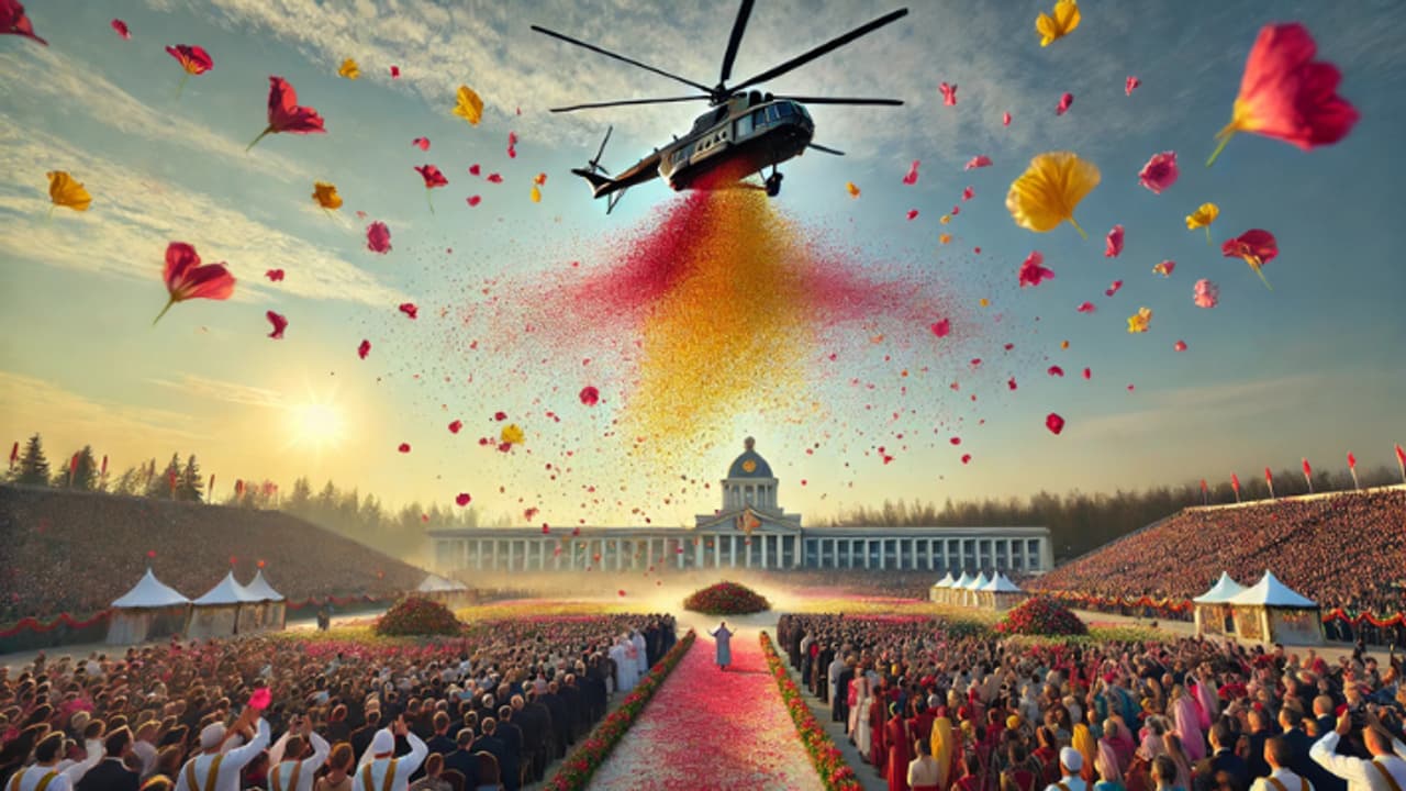 sambhal sp leader firoz khan demands helicopter flower shower on eid alvida