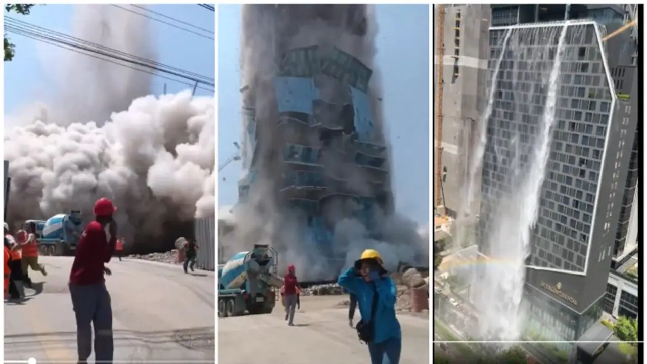 Earthquake of magnitude 7.2 jolts Myanmar, strong tremors felt in Bangkok; WATCH dramatic videos