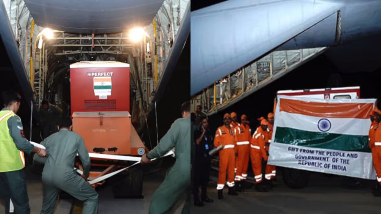 മ്യാൻമർ, തായ്‍ലന്റ് ഭൂചലനം: സഹായ ഹസ്തവുമായി ഇന്ത്യ, ദുരിതാശ്വാസത്തിന് 15 ടൺ സാധനങ്ങൾ മ്യാൻമറിലേക്ക് അയച്ചു