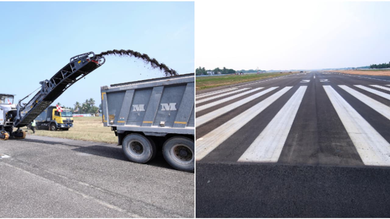 റെക്കോർഡ് വേഗം, റൺവേ നവീകരണം പൂർത്തിയാക്കി തിരുവനന്തപുരം വിമാനത്താവളം; നാളെ മുതൽ നിയന്ത്രണം നീക്കും