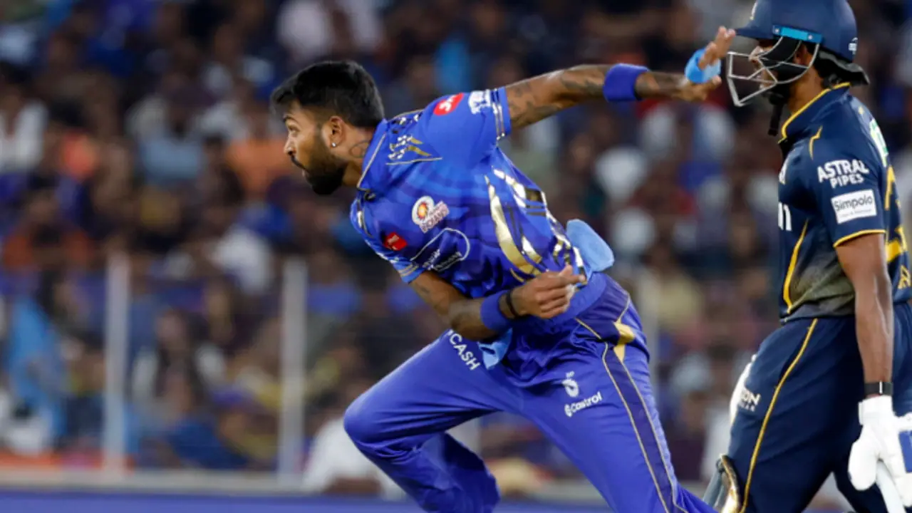 IPL 2025: MI skipper Hardik Pandya fined ₹12 lakh for maintaining a slow over rate against GT IPL 2025: MI skipper Hardik Pandya fined ₹12 lakh for maintaining a slow over rate against GT