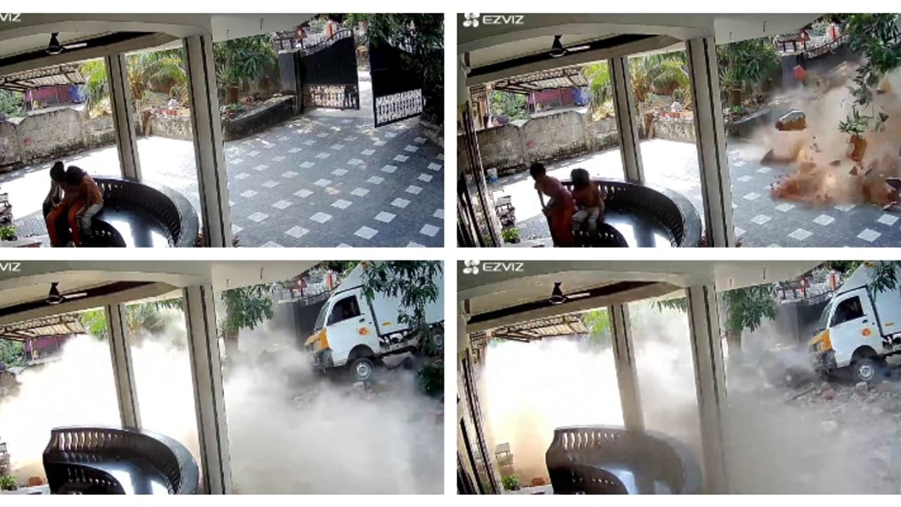 'അയ്യോ... എന്റെ കുഞ്ഞുങ്ങള്'; വണ്ടൂർ അപകടം സിസിടിവി ദൃശ്യങ്ങൾ പുറത്ത്; കുഞ്ഞുങ്ങൾ രക്ഷപ്പെട്ടത് തലനാരിഴയ്ക്ക്