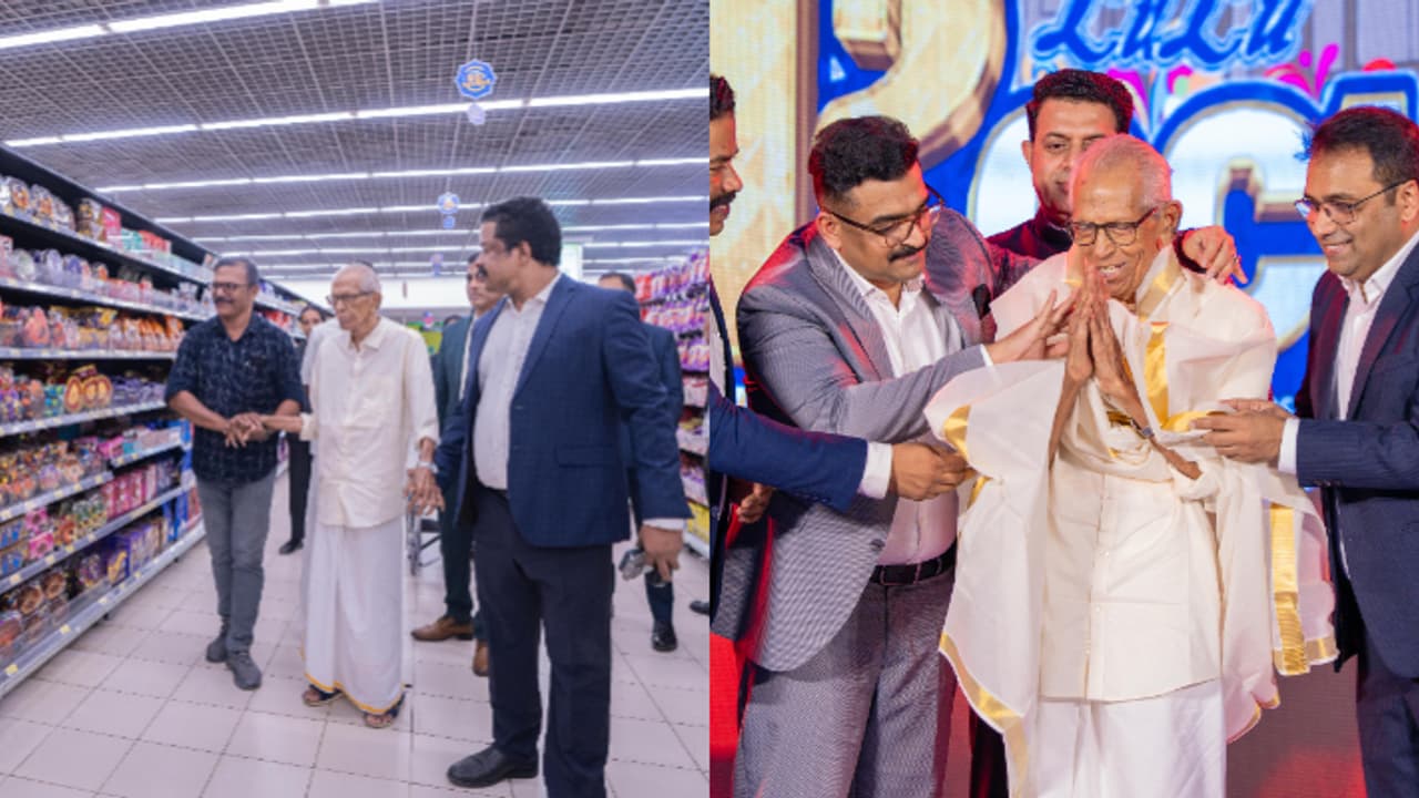 98ാം വയസിൽ ലുലു മാൾ സന്ദർശിച്ച് സാനുമാഷ്, അത്ഭുതം കണ്ട അനുഭൂതിയെന്ന് പ്രതികരണം 