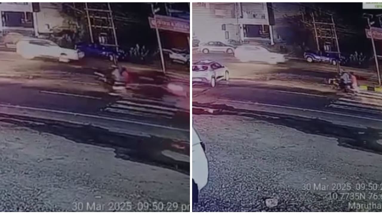 പാലക്കാട് കുതിച്ചെത്തിയ കാർ ബൈക്കിന് പിന്നിലിടിച്ചു, യുവതി മരിച്ചു 