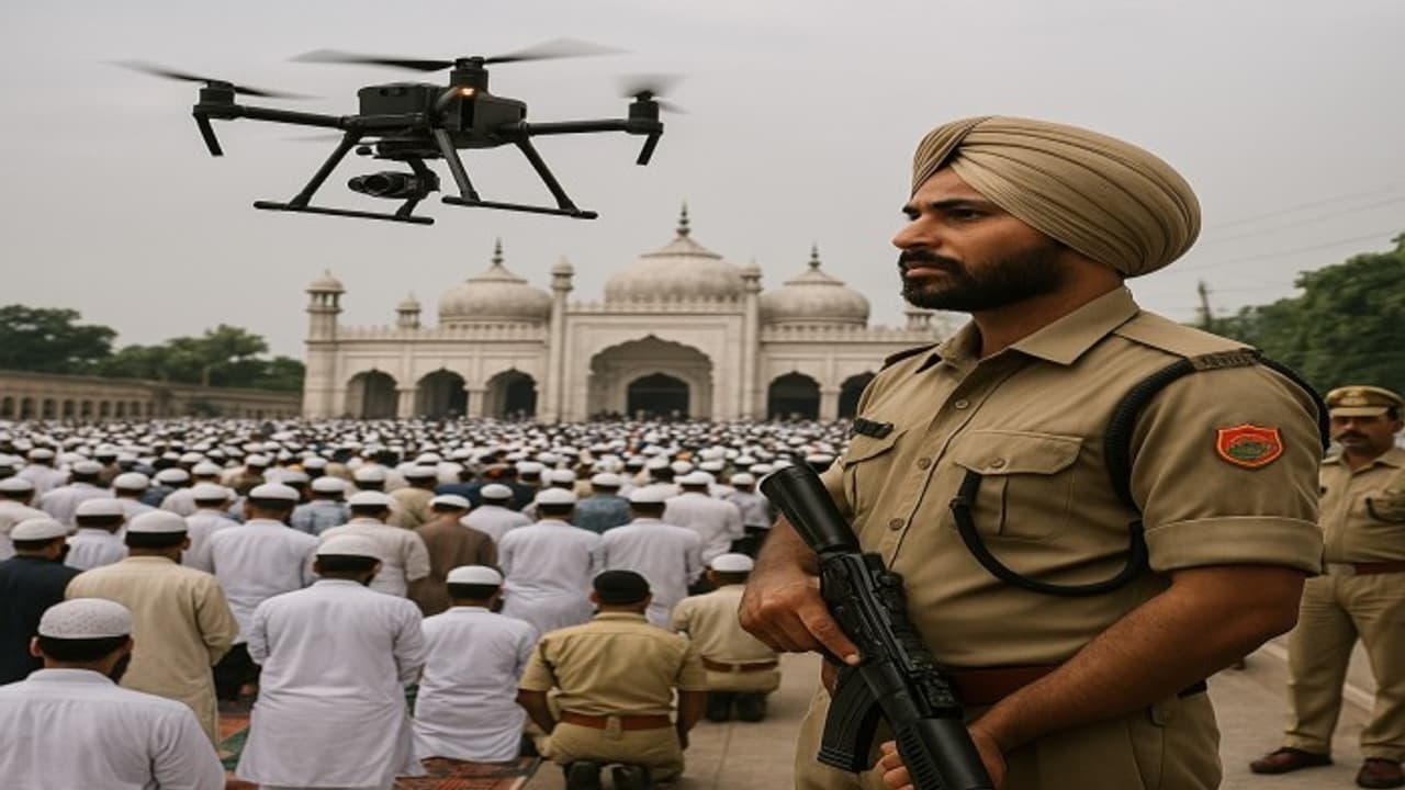AI drones, heavy security: Lucknow goes high tech to ensure Eid ul Fitr safety at mosques