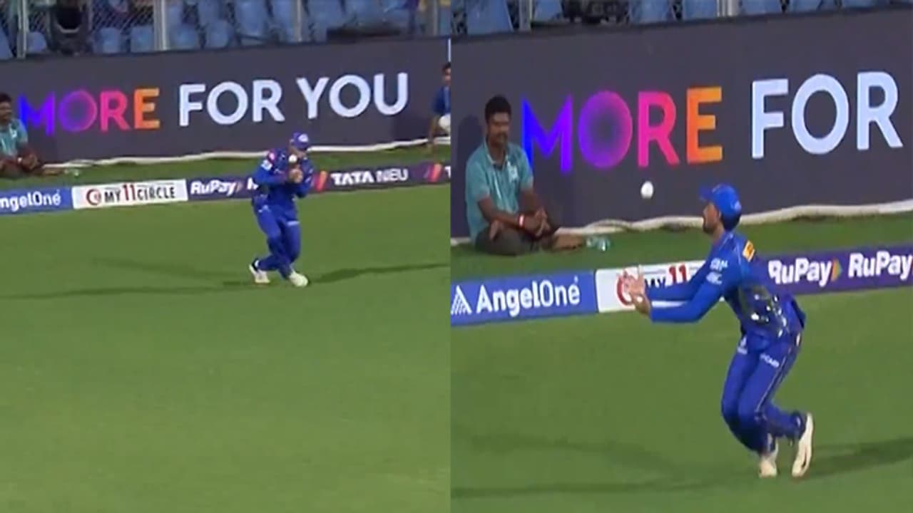 MI vs KKR: వాటే క్యాచ్‌.. అలా ఎలా పట్టేశావ్‌ భయ్యా. వైరల్‌ వీడియో 
