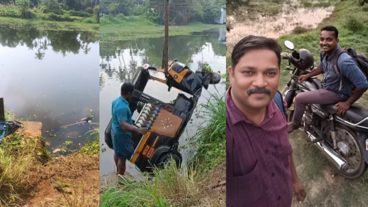 സെൽഫി എടുക്കാൻ വണ്ടി നിർത്തിയ പൊലീസുകാർ കേട്ടത് നിലവിളി; മണലിപ്പുഴയിൽ വീണ ഓട്ടോയിൽ 7 പേർ, രക്ഷപ്പെടുത്തി