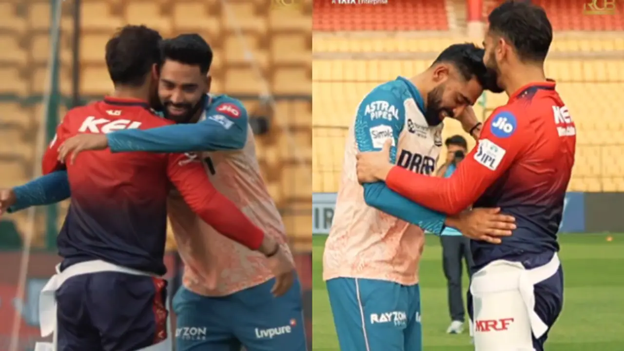 IPL 2025, RCB vs GT: Mohammed Siraj reunites with Virat Kohli ahead of the clash in Bengaluru (WATCH)