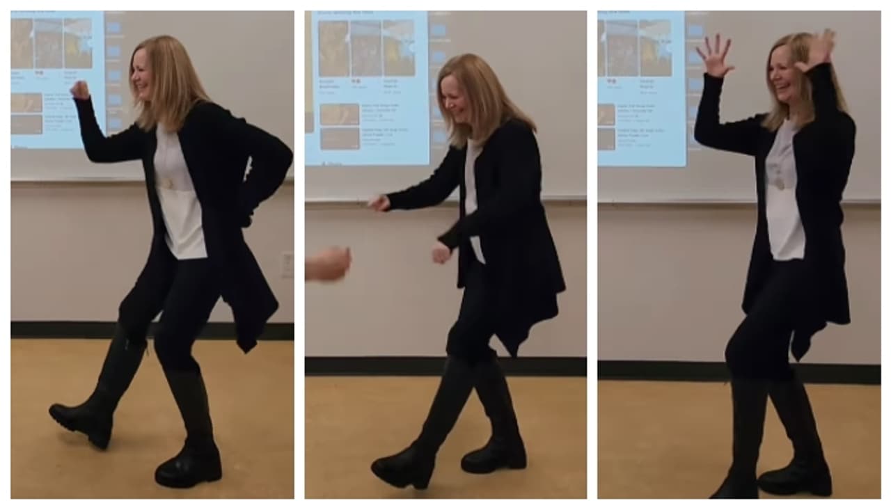 'അവർക്ക് വേണ്ടി ബോളിവുഡ് റെഡിയാണ്'; കനേഡിയൻ ടീച്ചറുടെ പഞ്ചാബി നൃത്തം കണ്ട് സോഷ്യൽ മീഡിയ