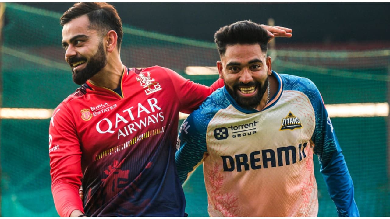 കോലിയെ വീഴ്ത്തുമോ സിറാജ്? ആര്സിബി ഗുജറാത്ത് പോരാട്ടം ഇന്ന്; സാധ്യതാ ടീം ഇങ്ങനെ കോലിയെ വീഴ്ത്തുമോ സിറാജ്? ആര്സിബി ഗുജറാത്ത് പോരാട്ടം ഇന്ന്; സാധ്യതാ ടീം ഇങ്ങനെ