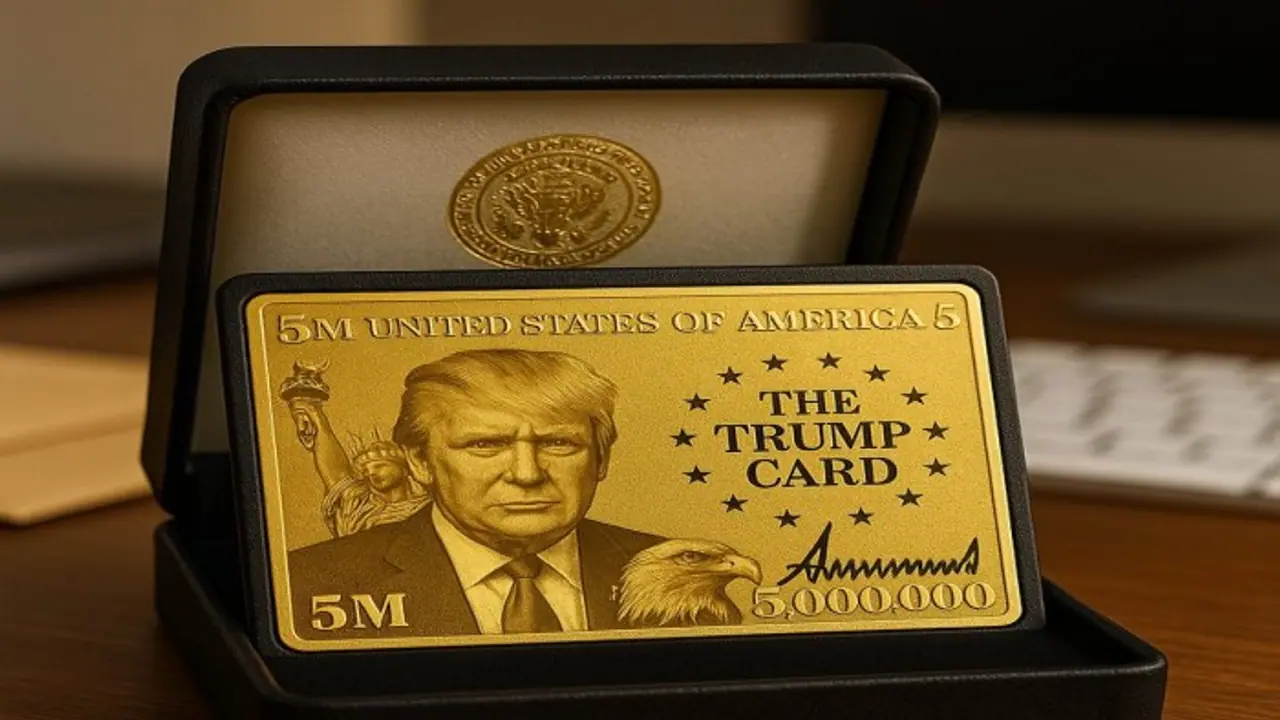Donald Trump shows off $5 million 'Gold Card', says 'will be out in less than 2 weeks, pretty exciting' |WATCH