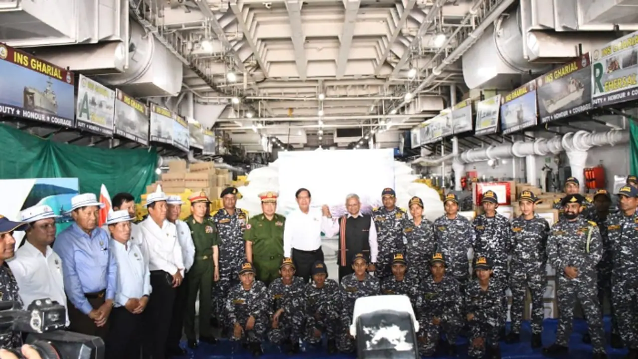 India delivers 442 tonnes of food aid to Myanmar following devastating earthquake