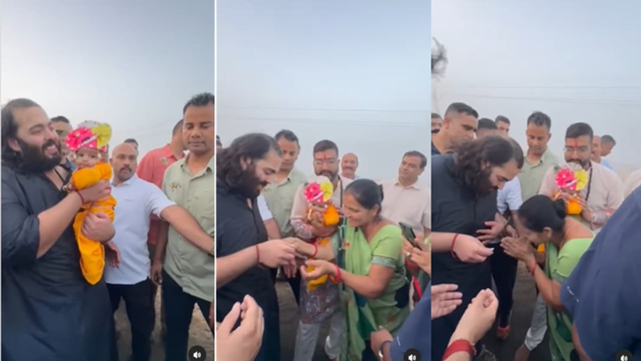 ಪಾದಯಾತ್ರೆ ನಡುವೆ ಮಹಿಳೆ ಕೊಟ್ಟ 101 ರೂ ಕಾಣಿಕೆ ಸ್ವೀಕರಿಸಿದ ಅನಂತ್ ಅಂಬಾನಿ