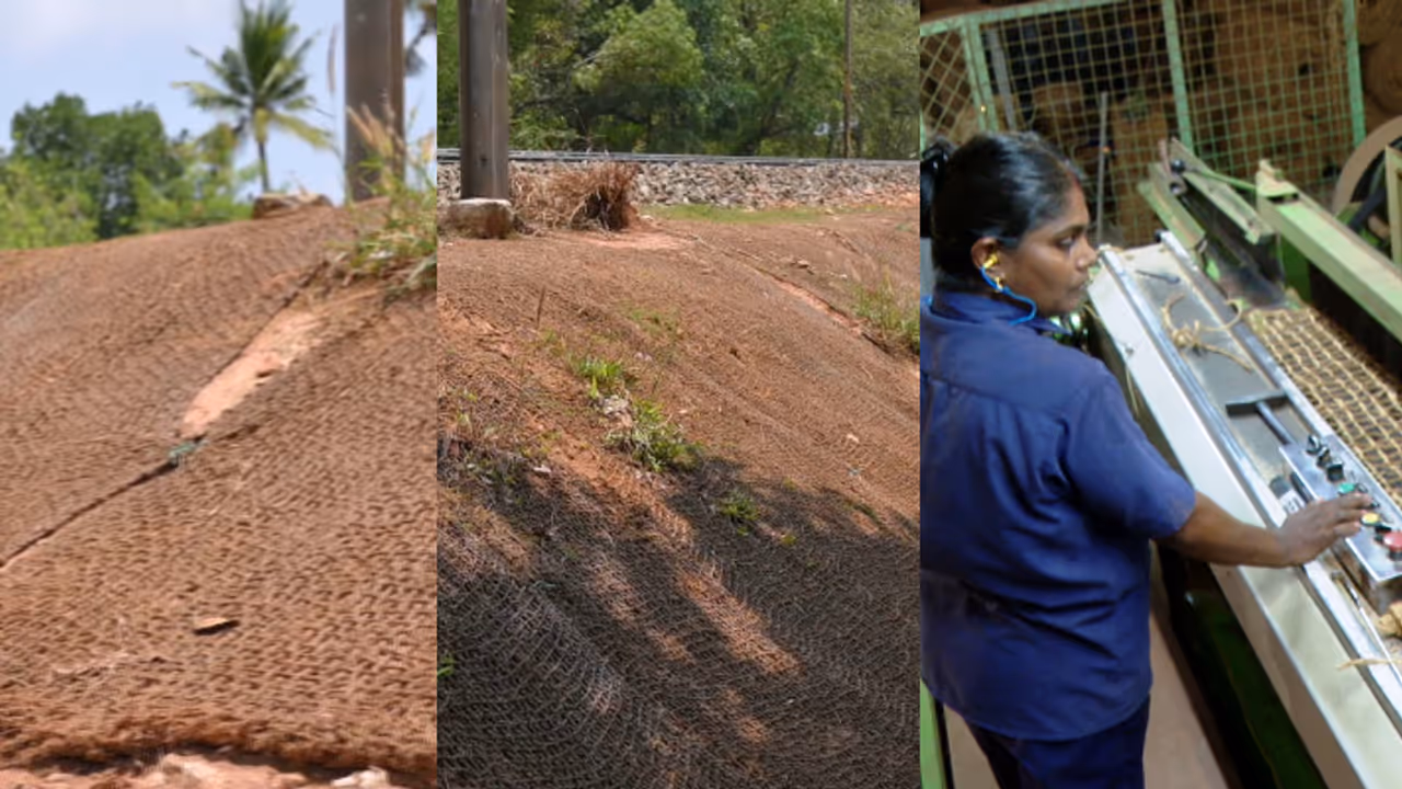 ആലപ്പുഴയുടെ കയർ പെരുമ ഇനി റെയിൽവേയിലേക്ക്; ട്രാക്കുകൾക്ക് ഇരുവശവും കയർ ഭൂവസ്ത്രം വിരിച്ച് പുത്തൻ പരീക്ഷണം
