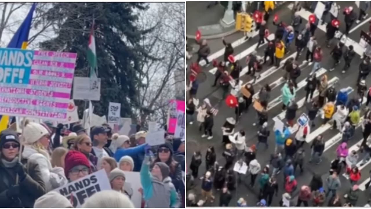 'കൂട്ടപ്പിരിച്ചുവിടലും തീരുവ യുദ്ധവും അമേരിക്കയെ തകർക്കും'; ട്രംപിന്‍റെ നയങ്ങൾക്കെതിരെ യുഎസിൽ ജനം തെരുവിൽ