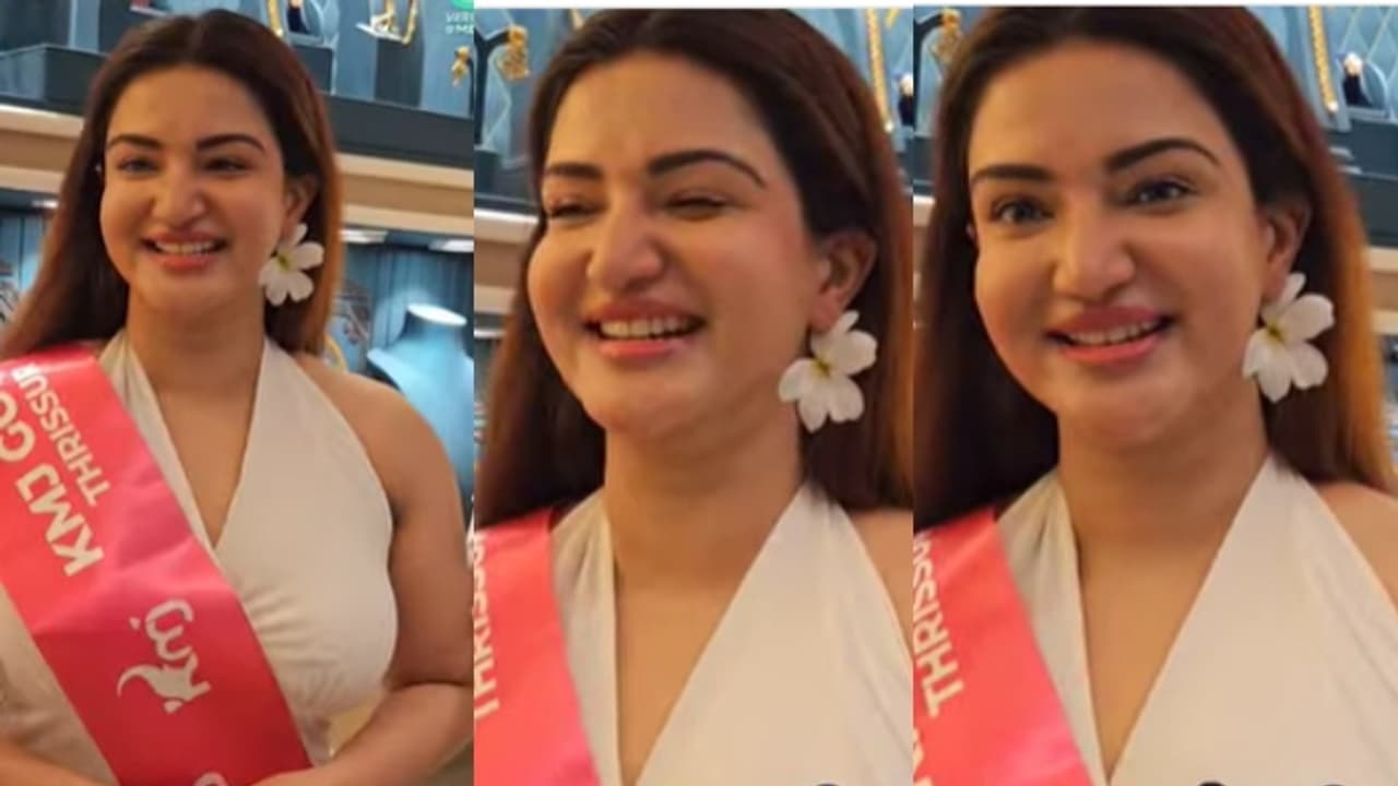 പൂവിന്റെ പ്രത്യേകത എന്തെന്ന് ചോദ്യം; 'ചെമ്പരത്തി കിട്ടിയില്ല അതോണ്ടാ'ന്ന് തഗ്ഗടിച്ച് ഹണി റോസ്