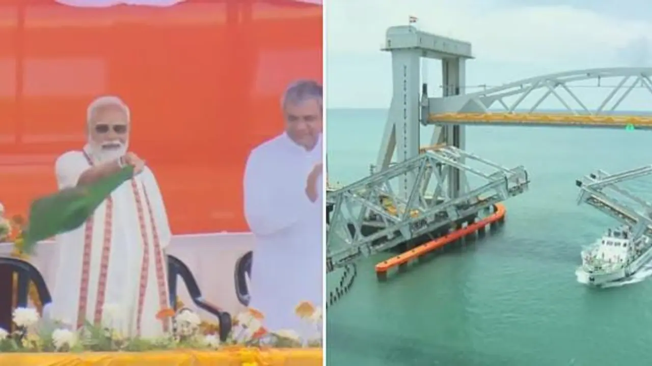 PM Modi inaugurates Rs 550 crore Pamban Rail Bridge, a new gateway to Rameswaram (WATCH)