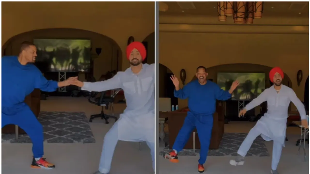Will Smith joins Diljit Dosanjh for Bhangra dance [WATCH]