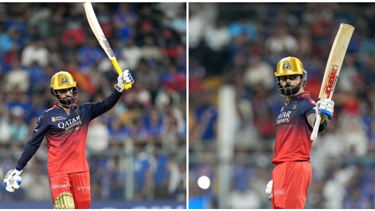 മുംബൈയ്ക്ക് മുന്നിൽ റൺമല തീര്ത്ത് ആര്സിബി; തകര്ത്തടിച്ച് പാട്ടീദാറും കോലിയും, വിജയലക്ഷ്യം 222 റൺസ് മുംബൈയ്ക്ക് മുന്നിൽ റൺമല തീര്ത്ത് ആര്സിബി; തകര്ത്തടിച്ച് പാട്ടീദാറും കോലിയും, വിജയലക്ഷ്യം 222 റൺസ്