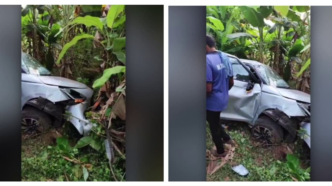 കരിപ്പൂരിൽ നിന്ന് ഇരിക്കൂറിലേക്ക് പോയ കാർ നിയന്ത്രണം വിട്ട് താഴ്ചയിലേക്ക് മറിഞ്ഞ് അപകടം കരിപ്പൂരിൽ നിന്ന് ഇരിക്കൂറിലേക്ക് പോയ കാർ നിയന്ത്രണം വിട്ട് താഴ്ചയിലേക്ക് മറിഞ്ഞ് അപകടം