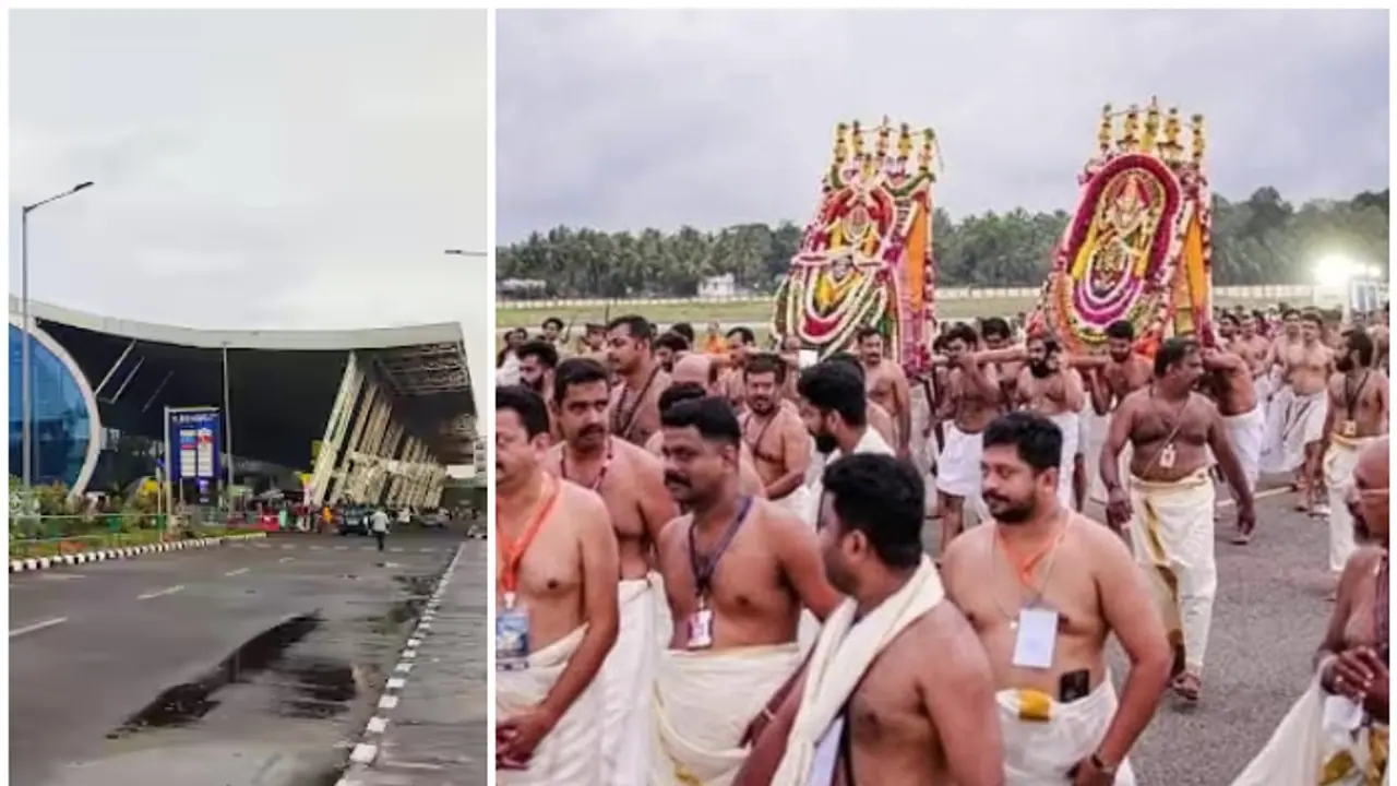 റൺവേ മുറിച്ചു ശംഖുമുഖത്തേക്ക് ശ്രീപത്മനാഭന്റെ ആറാട്ട്; തിരുവനന്തപുരം വിമാനത്താവളത്തിൽ സർവീസുകൾ നിർത്തിവെക്കും റൺവേ മുറിച്ചു ശംഖുമുഖത്തേക്ക് ശ്രീപത്മനാഭന്റെ ആറാട്ട്; തിരുവനന്തപുരം വിമാനത്താവളത്തിൽ സർവീസുകൾ നിർത്തിവെക്കും