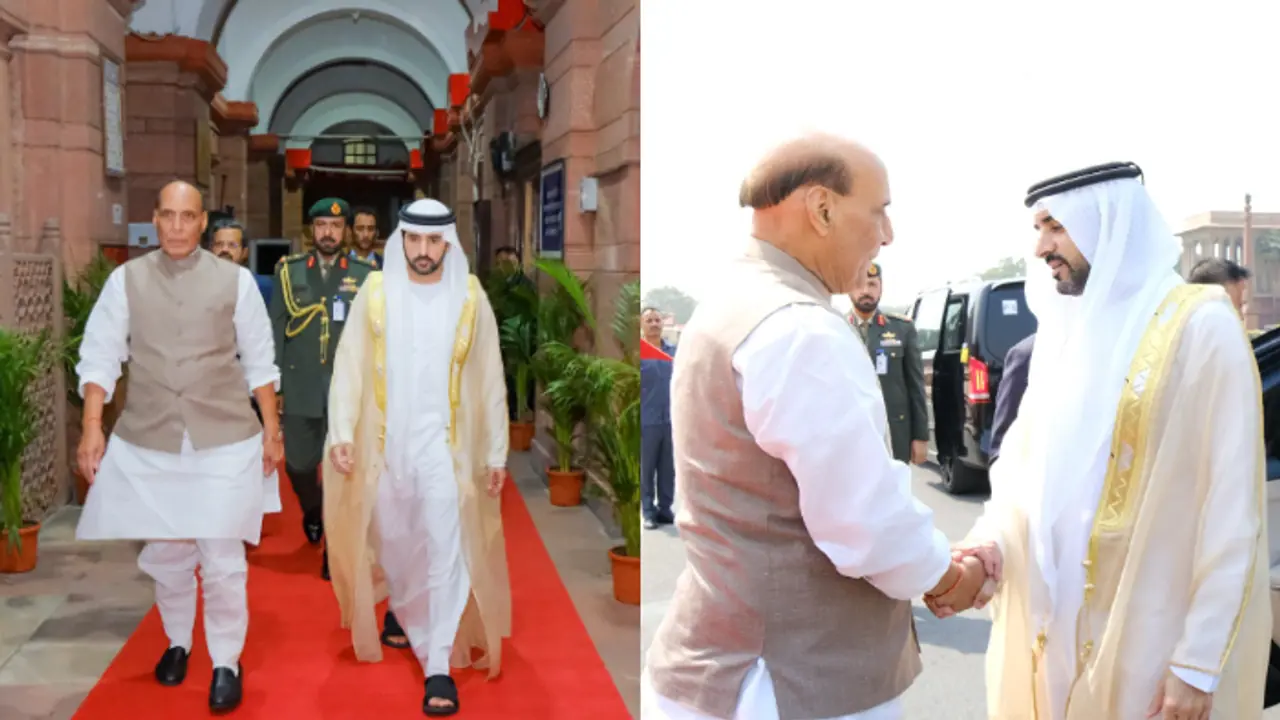 Rajnath Singh, Dubai's Crown Prince explore ways for opportunities in defence manufacturing