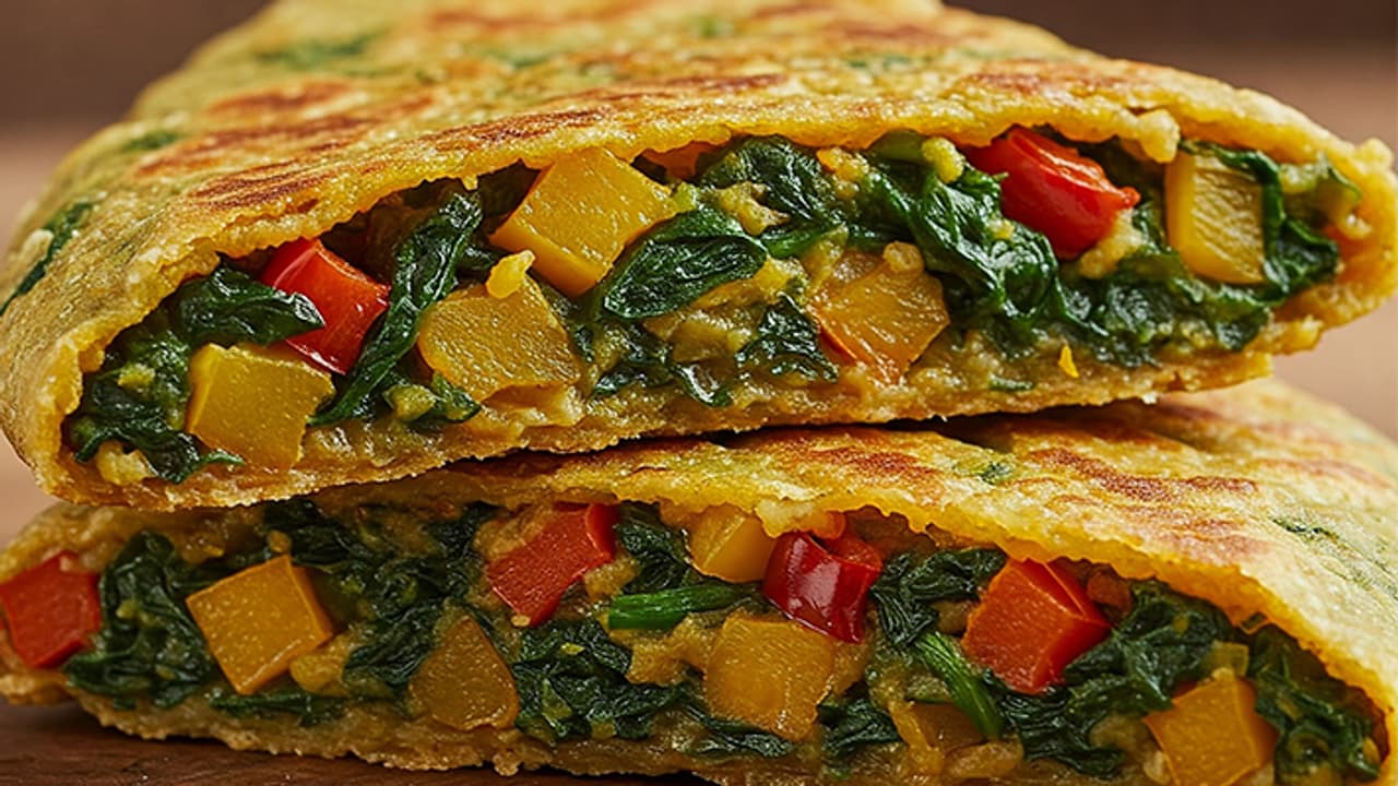 Wheat Flour Vegetable Pancake Recipe in Hindi
