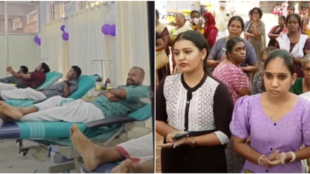 21 ദിവസം കൊണ്ട് 1198 യൂണിറ്റ് രക്തം; തൃശൂർ മെഡിക്കല് കോളജില് മെഗാ രക്തദാനവുമായി ഡിവൈഎഫ്ഐ 21 ദിവസം കൊണ്ട് 1198 യൂണിറ്റ് രക്തം; തൃശൂർ മെഡിക്കല് കോളജില് മെഗാ രക്തദാനവുമായി ഡിവൈഎഫ്ഐ