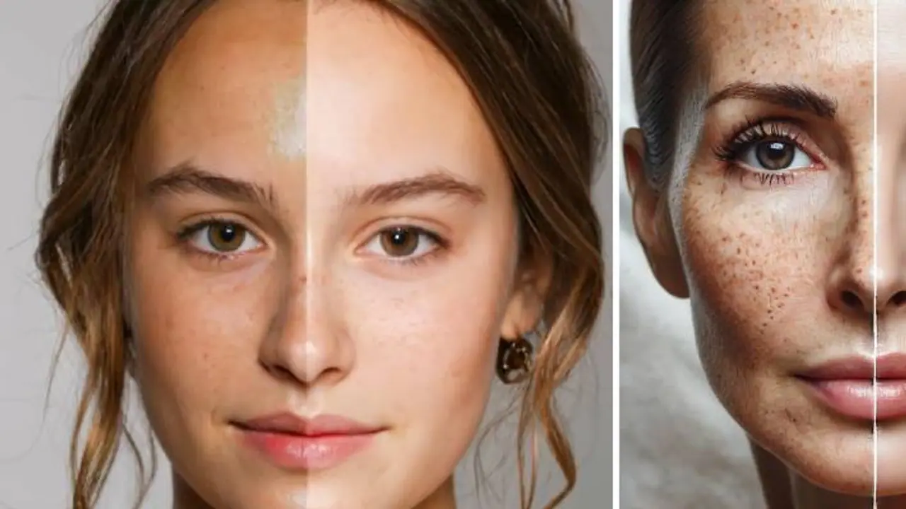 skin color start changing after 40 plus age