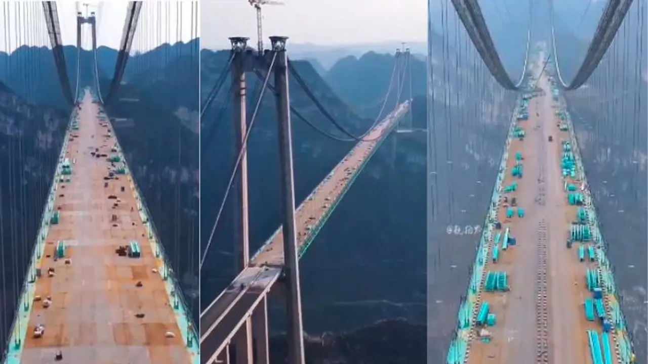 ಪರ್ವತಗಳಿಗೆ ಬ್ರಿಜ್ ಕಟ್ಟಿದ ಚೀನಾ, ಮೂರೇ ವರ್ಷದಲ್ಲಿ ನಿರ್ಮಾಣವಾಯ್ತು ವಿಶ್ವದ ಅತ್ಯಂತ ಎತ್ತರದ ಸೇತುವೆ! ಪರ್ವತಗಳಿಗೆ ಬ್ರಿಜ್ ಕಟ್ಟಿದ ಚೀನಾ, ಮೂರೇ ವರ್ಷದಲ್ಲಿ ನಿರ್ಮಾಣವಾಯ್ತು ವಿಶ್ವದ ಅತ್ಯಂತ ಎತ್ತರದ ಸೇತುವೆ!