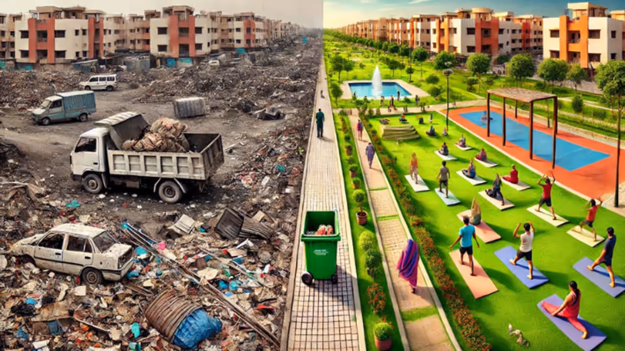 barmer sons build park in memory of father from garbage dump