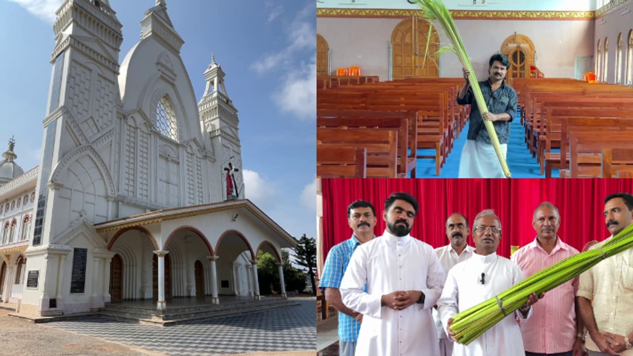 ഇന്ന് ഓശാനപ്പെരുന്നാൾ; രാജാക്കാട് ദേവാലയത്തിലെ വിശ്വാസികൾക്ക് മുടങ്ങാതെ മോഹനന്റെ സ്നേഹ കുരുത്തോലകൾ ഇന്ന് ഓശാനപ്പെരുന്നാൾ; രാജാക്കാട് ദേവാലയത്തിലെ വിശ്വാസികൾക്ക് മുടങ്ങാതെ മോഹനന്റെ സ്നേഹ കുരുത്തോലകൾ