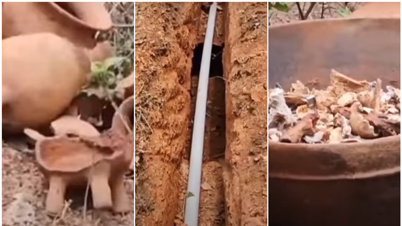 മാണിമൂലയില്‍ ജലജീവന്‍ മിഷനായി മണ്ണ് നീക്കി, അപ്രതീക്ഷിതമായ കാഴ്ചകൾ; 4 കാലുള്ള 5 മൺപാത്രങ്ങളും അസ്ഥി കഷ്ണങ്ങളും