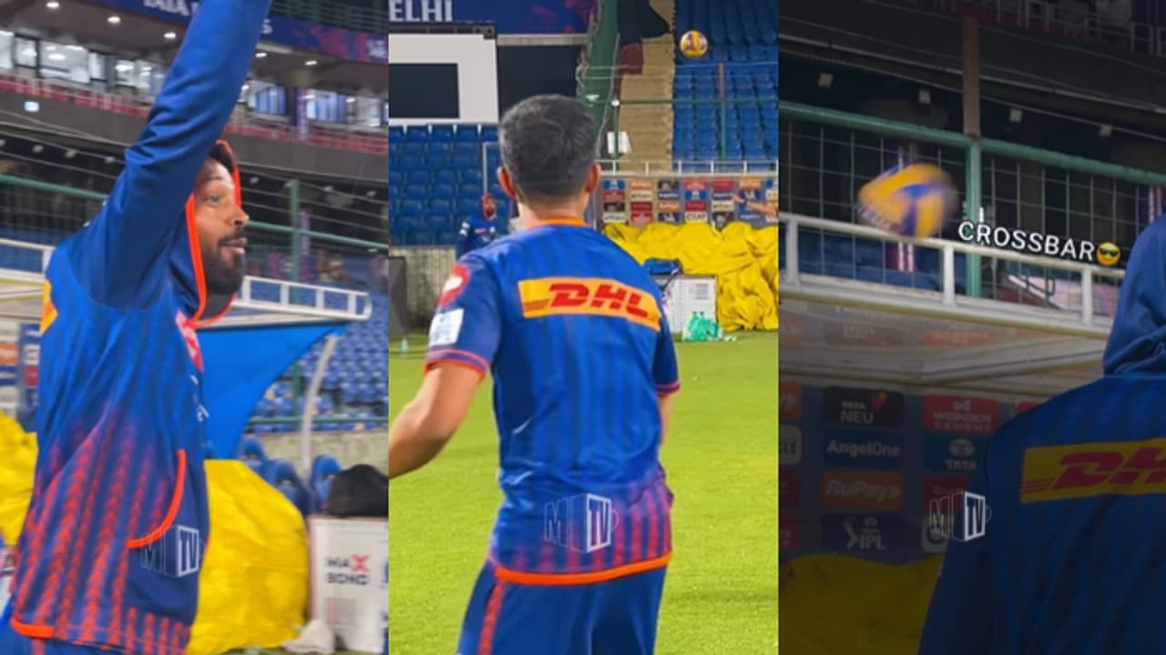 മലപ്പുറം ഡാ, ഫുട്ബോളും വഴങ്ങും; ക്രോസ്‌ബാര്‍ ചലഞ്ചില്‍ ഹാര്‍ദിക് പാണ്ഡ്യയെ ഞെട്ടിച്ച് വിഗ്നേഷ് പുത്തൂര്‍