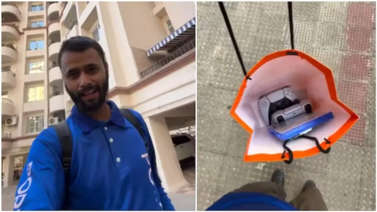'Itna aalas': Porter agent calls customer lazy for tower to tower delivery, sparks debate (WATCH) 'Itna aalas': Porter agent calls customer lazy for tower to tower delivery, sparks debate (WATCH)