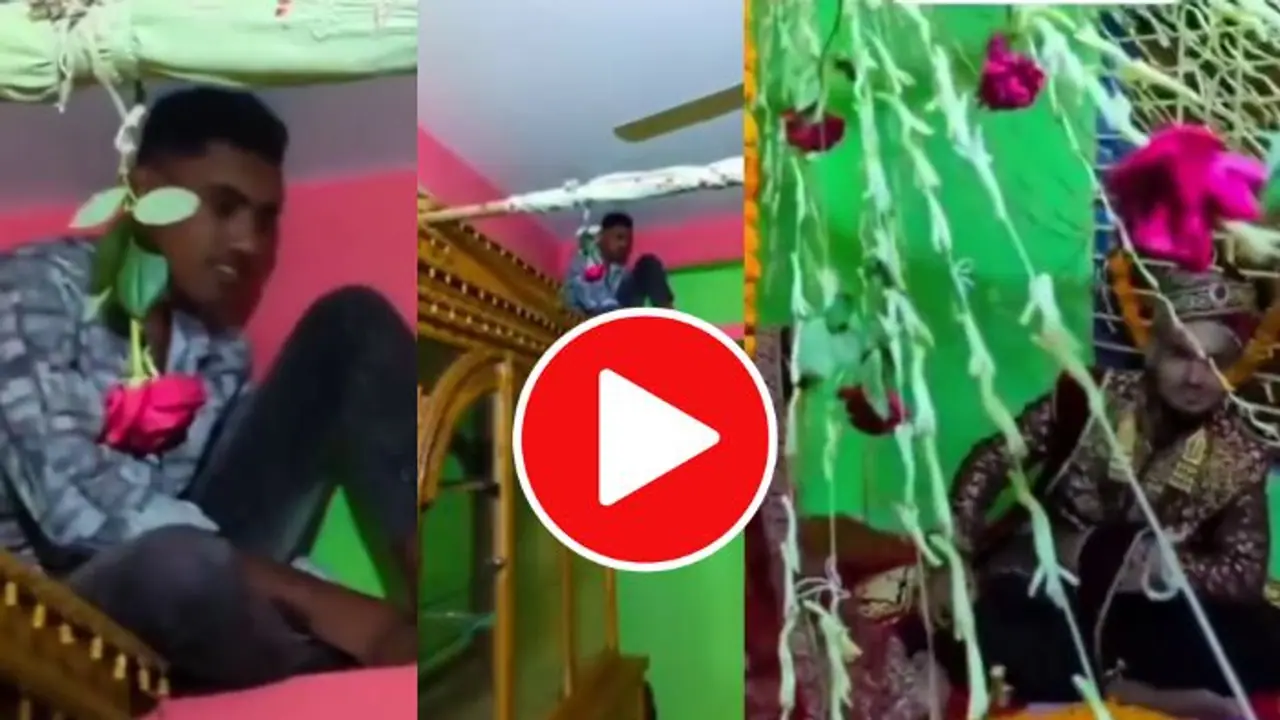 ‘Live Suhaagrat’: Groom’s brother hides in bedroom to watch couple’s first night (Video)