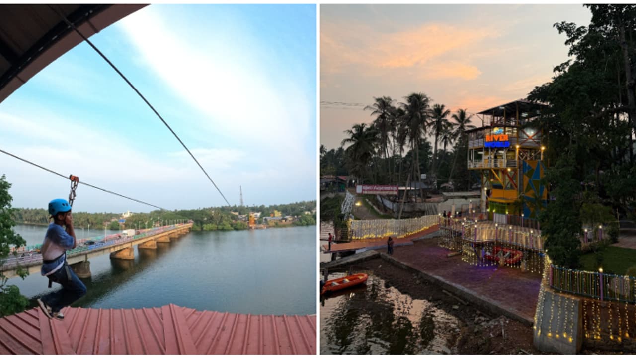 ടൂറിസം വകുപ്പിന്റെ വിഷു കൈനീട്ടം; ചാലിയാറിന്റെ തീരത്തെ റിവർ വേൾഡ് അഡ്വഞ്ചർ പാർക്ക് വൈറലാകുന്നു ടൂറിസം വകുപ്പിന്റെ വിഷു കൈനീട്ടം; ചാലിയാറിന്റെ തീരത്തെ റിവർ വേൾഡ് അഡ്വഞ്ചർ പാർക്ക് വൈറലാകുന്നു