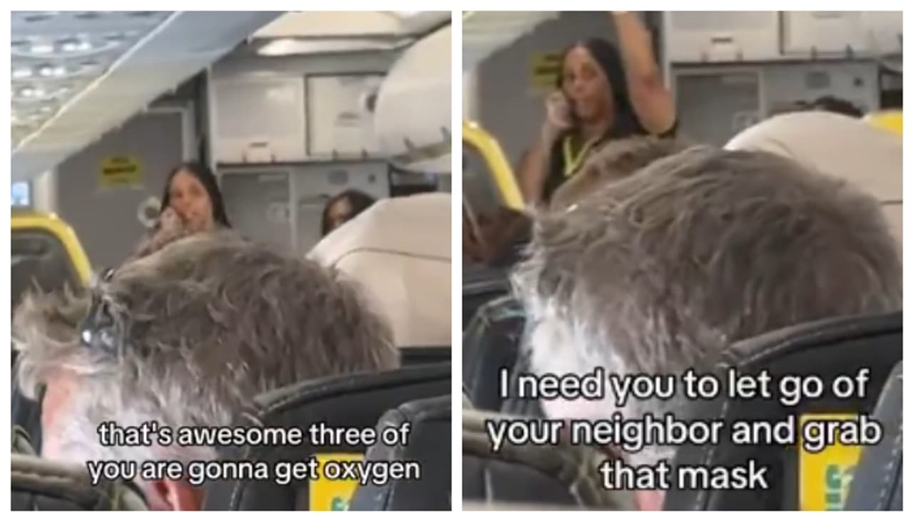 'വിമാനത്തിനുള്ളിൽ ഓക്സിജൻ ലഭിക്കുക മൂന്ന് പേർക്ക് മാത്രം'; ക്യാബിൻ ക്രൂവിന്‍റെ സുരക്ഷാ മുന്നറിയിപ്പ് വൈറല്‍