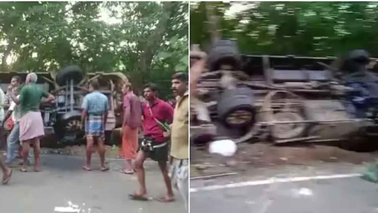 Kerala: Devotee from Karnataka dies as bus overturns on way to Sabarimala, 30 injured