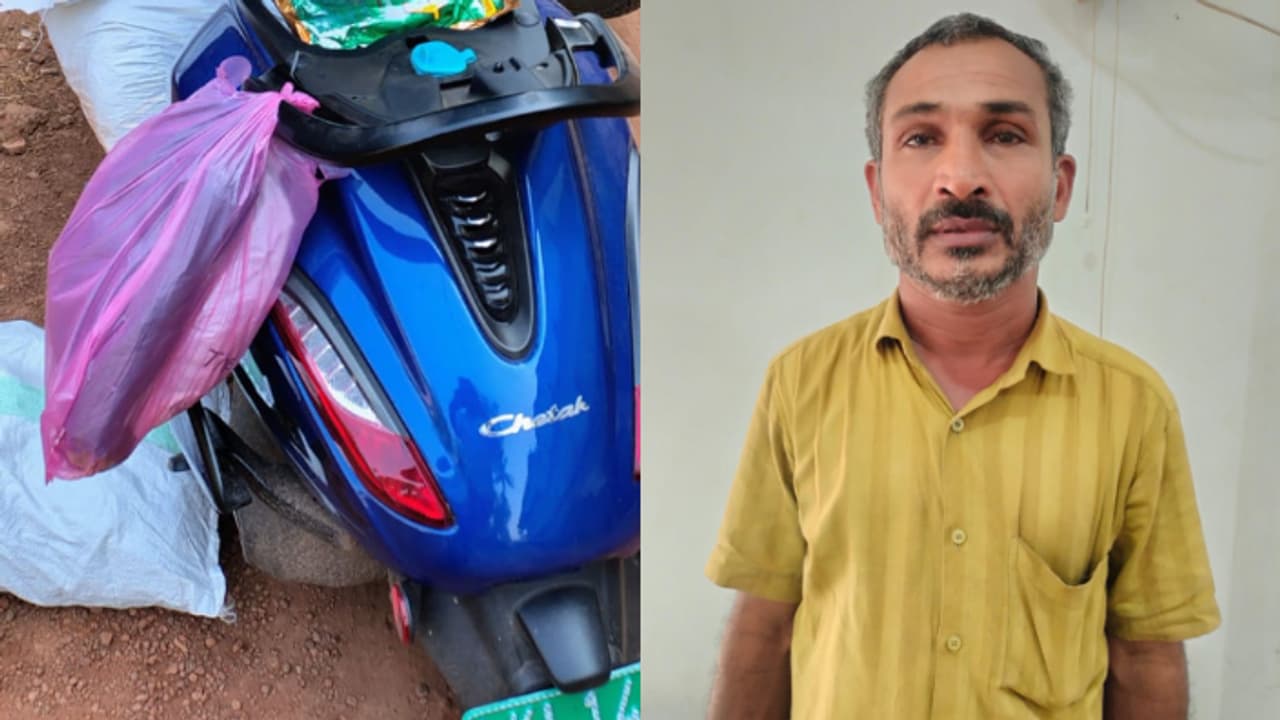 സംശയം തോന്നി തടഞ്ഞു വച്ചു, ചാക്കിലും സ്കൂട്ടർ സീറ്റിന്റെ അടിയിലും നിറയെ നിരോധിത ലഹരി വസ്തുക്കൾ; ഒടുവിൽ പിടിയിൽ സംശയം തോന്നി തടഞ്ഞു വച്ചു, ചാക്കിലും സ്കൂട്ടർ സീറ്റിന്റെ അടിയിലും നിറയെ നിരോധിത ലഹരി വസ്തുക്കൾ; ഒടുവിൽ പിടിയിൽ