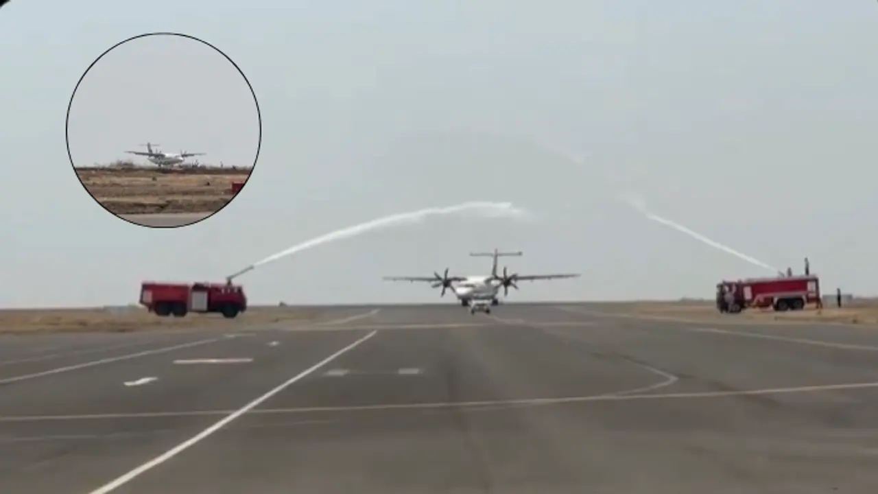 amravati first commercial flight mumbai belora airport udan scheme maharashtra airports