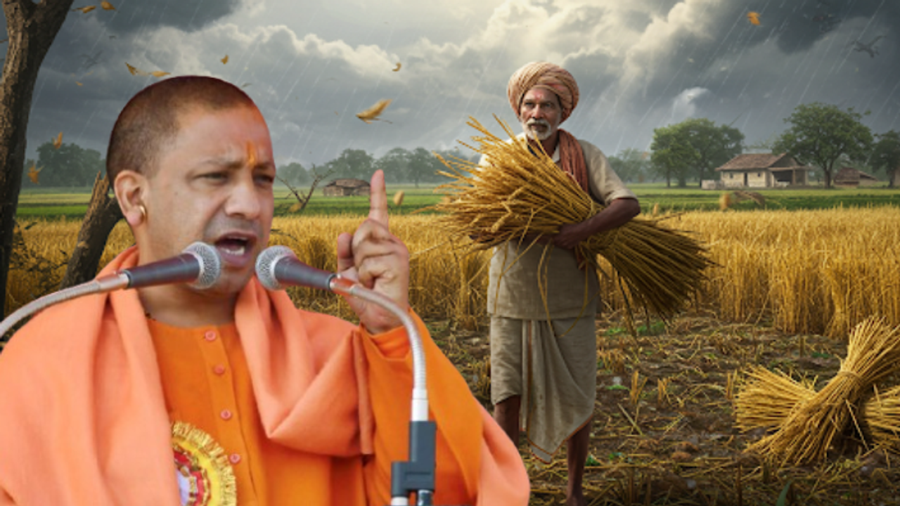 up cm yogi on hailstorm rain damage farmers relief 2025