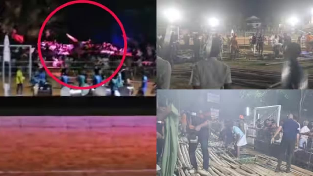 Kerala: 52 injured as gallery collpases before football final match in Kothamangalam Kerala: 52 injured as gallery collpases before football final match in Kothamangalam
