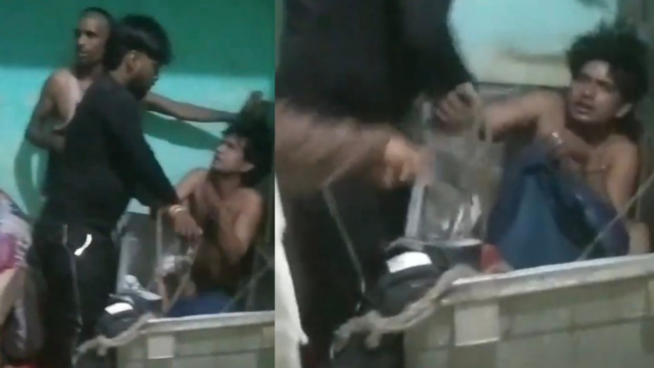 UP agra illicit affair lover caught in box video goes viral on internet UP agra illicit affair lover caught in box video goes viral on internet